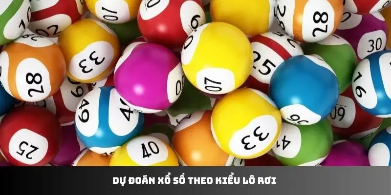 Dự đoán xổ số theo kiểu lô rơi